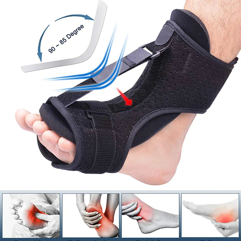 Plantar Fasciitis Night Splint Adjustable Foot Drop Ankle Brace Support Toe Pain - DiscoveringUOnline