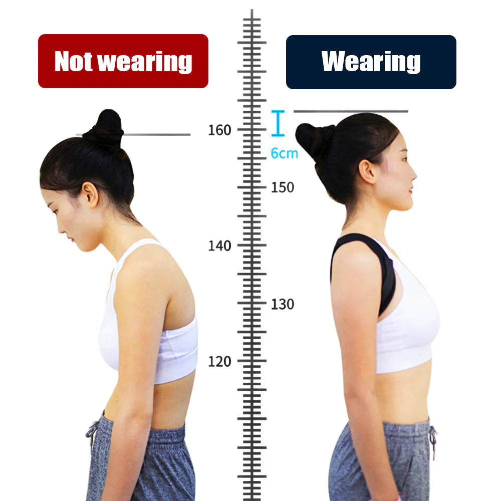 Shoulder Support Adjustable Back Pain Support Posture Corrector Brace Belt Strap - DiscoveringUOnline