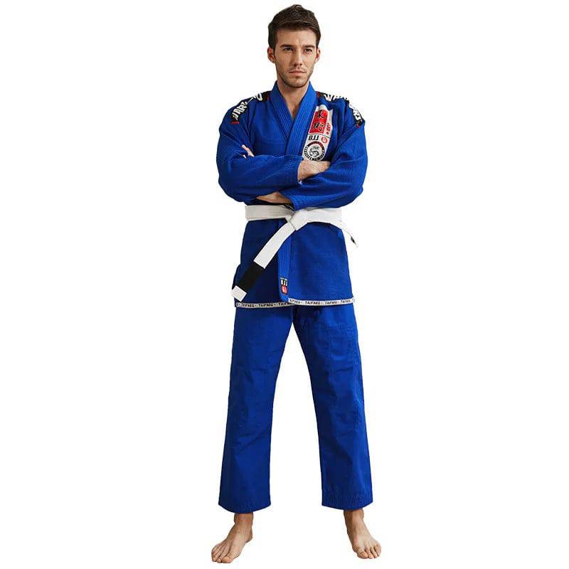 BJJ Gi Mens Brazilian Jiu Jitsu Suit Cotton Jujitsu Uniform With Free White Belt - DiscoveringUOnline