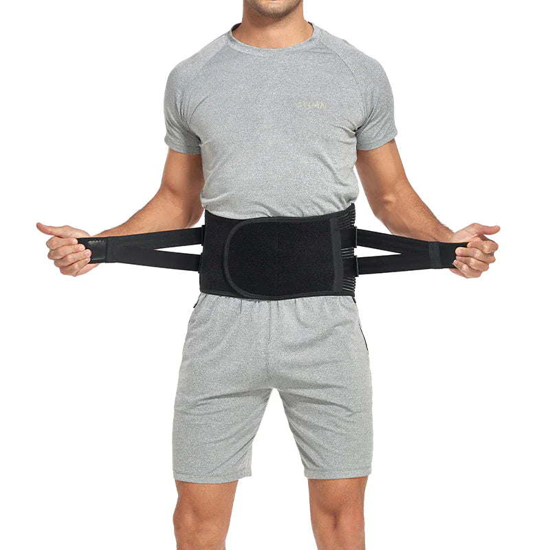 Adjustable Lower Back Brace Lumbar Support Waist Belt For Men Women Pain Relief - DiscoveringUOnline