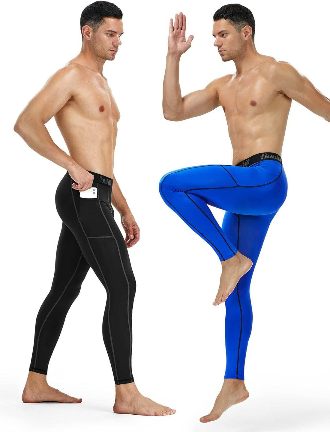 Compression Pants Men Running Tights Leggings Athletic Workout Gym Pants - DiscoveringUOnline