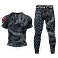 Cody Men Grappling Wear With Print  Jiu jitsu No Gi Bjj Rashguard Exercise Polyester Sportswear MMA Running Gym Clothes - DiscoveringUOnline