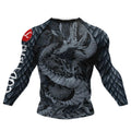 Cody Men Grappling Wear With Print  Jiu jitsu No Gi Bjj Rashguard Exercise Polyester Sportswear MMA Running Gym Clothes - DiscoveringUOnline