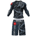 Cody Men Grappling Wear With Print  Jiu jitsu No Gi Bjj Rashguard Exercise Polyester Sportswear MMA Running Gym Clothes - DiscoveringUOnline