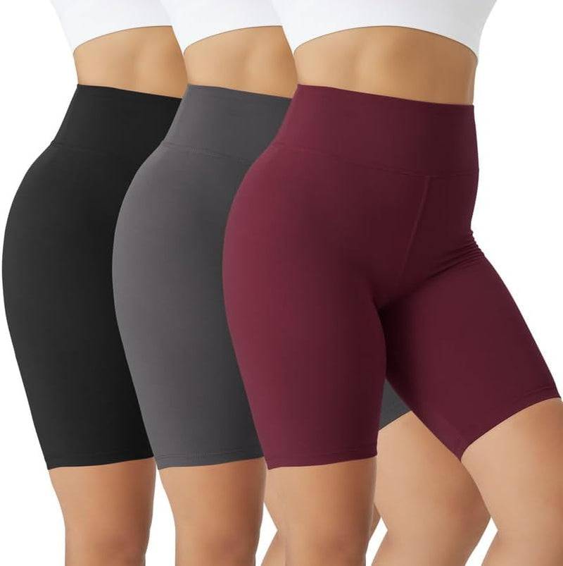 Biker Shorts for Women High Waisted Workout Shorts for Women Yoga Pants 8" Soft Opaque - DiscoveringUOnline