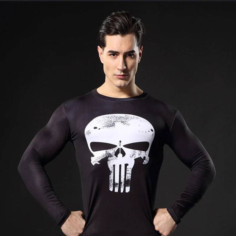 Male Quick Drying Sportswear Compression Clothing Fitness Training Kit Thermal Underwear Men's Running Sports Suit MMA Rashgard - DiscoveringUOnline