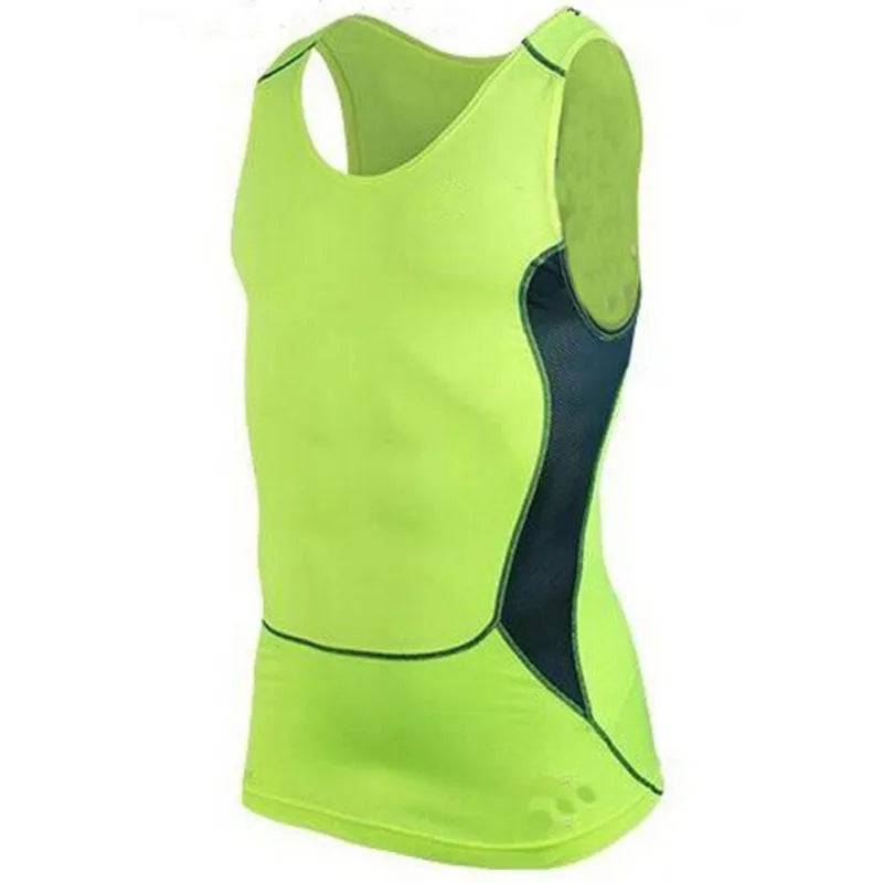 Men Tight T-Shirt Breathable Compression Sleeve Base Workout Comfortable Sports Shirts Vest For Fitness Running Basketball - DiscoveringUOnline