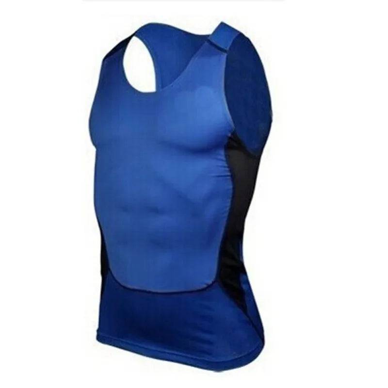 Men Tight T-Shirt Breathable Compression Sleeve Base Workout Comfortable Sports Shirts Vest For Fitness Running Basketball - DiscoveringUOnline