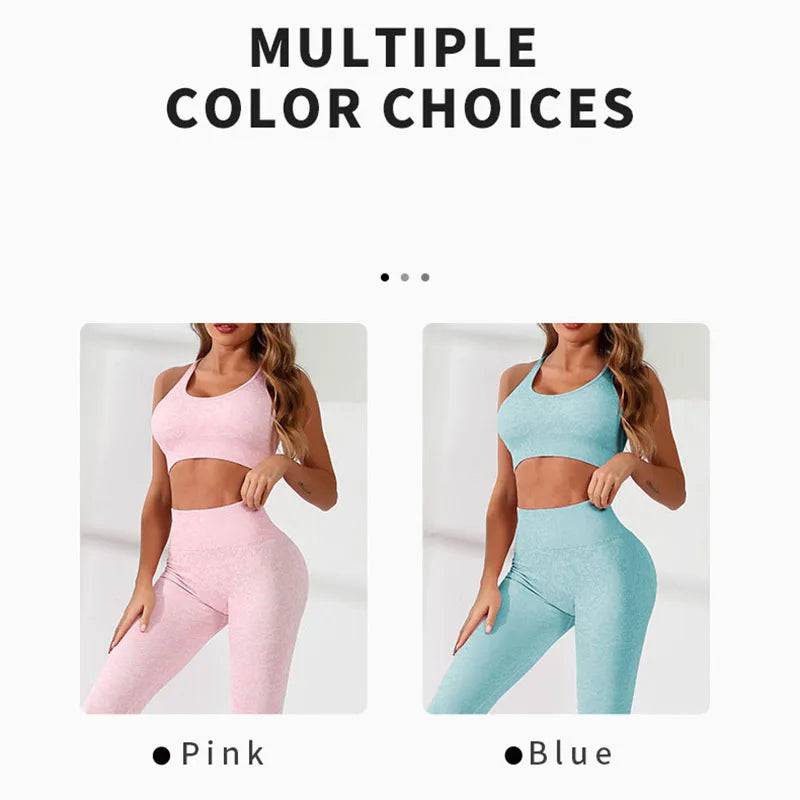 Oulylan Women Sportswear Yoga Sets Sport Female Tracksuit 2PCS Set Seamless Gym Fitness Suit Workout Clothes Athletic Wear - DiscoveringUOnline