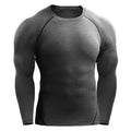 Compression Long Sleeve T Shirt Men Elastic Training T-shirt Gym Fitness Workout Tights Sport Jersey Athletic Running Shirt Men - DiscoveringUOnline