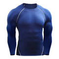 Compression Long Sleeve T Shirt Men Elastic Training T-shirt Gym Fitness Workout Tights Sport Jersey Athletic Running Shirt Men - DiscoveringUOnline