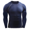 Compression Long Sleeve T Shirt Men Elastic Training T-shirt Gym Fitness Workout Tights Sport Jersey Athletic Running Shirt Men - DiscoveringUOnline