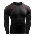 Compression Long Sleeve T Shirt Men Elastic Training T-shirt Gym Fitness Workout Tights Sport Jersey Athletic Running Shirt Men - DiscoveringUOnline