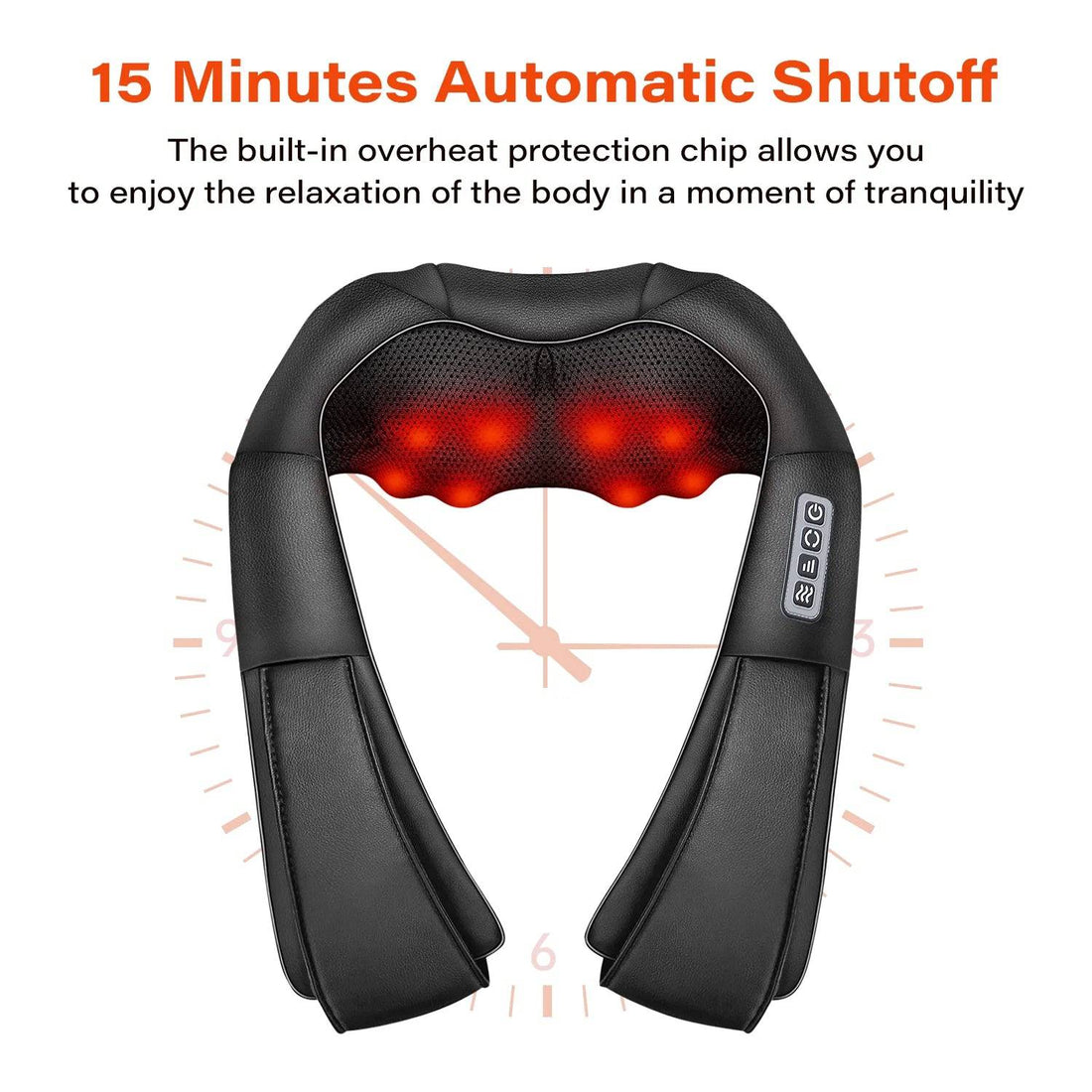 Shiatsu Neck Shoulder and Back Massager with Heat, Electric Deep Tissue 4D Kneading Massage - DiscoveringUOnline