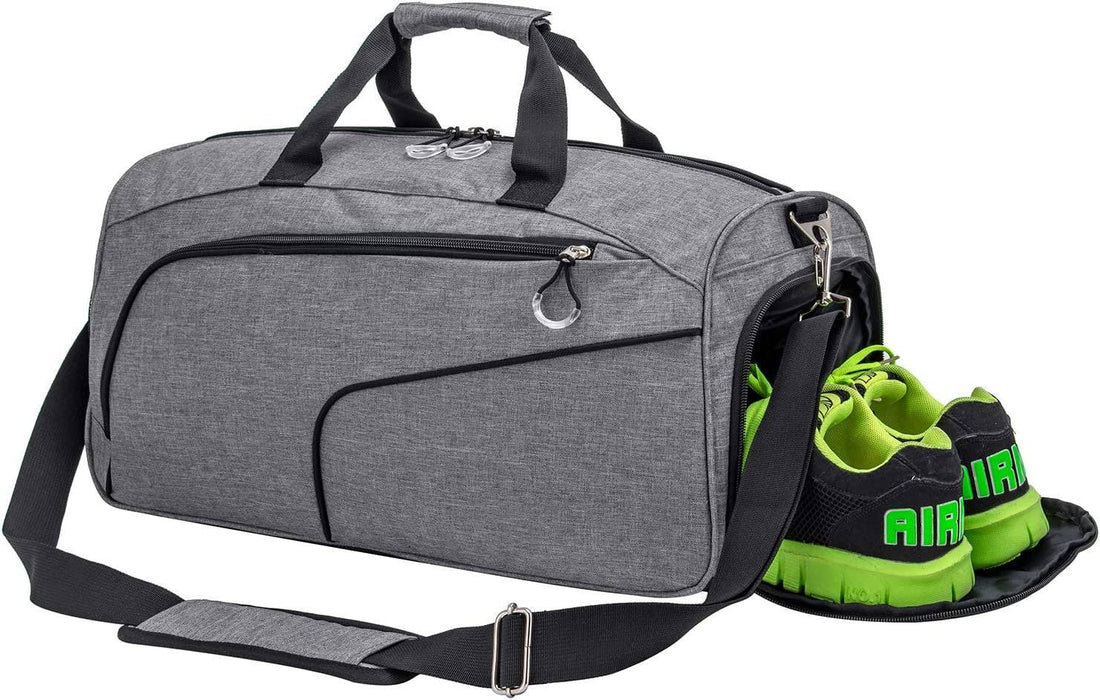 Sports Gym Bag with Shoes Compartment &Wet Pocket Gym Duffel Bag Overnight Bag for Men and Women - DiscoveringUOnline