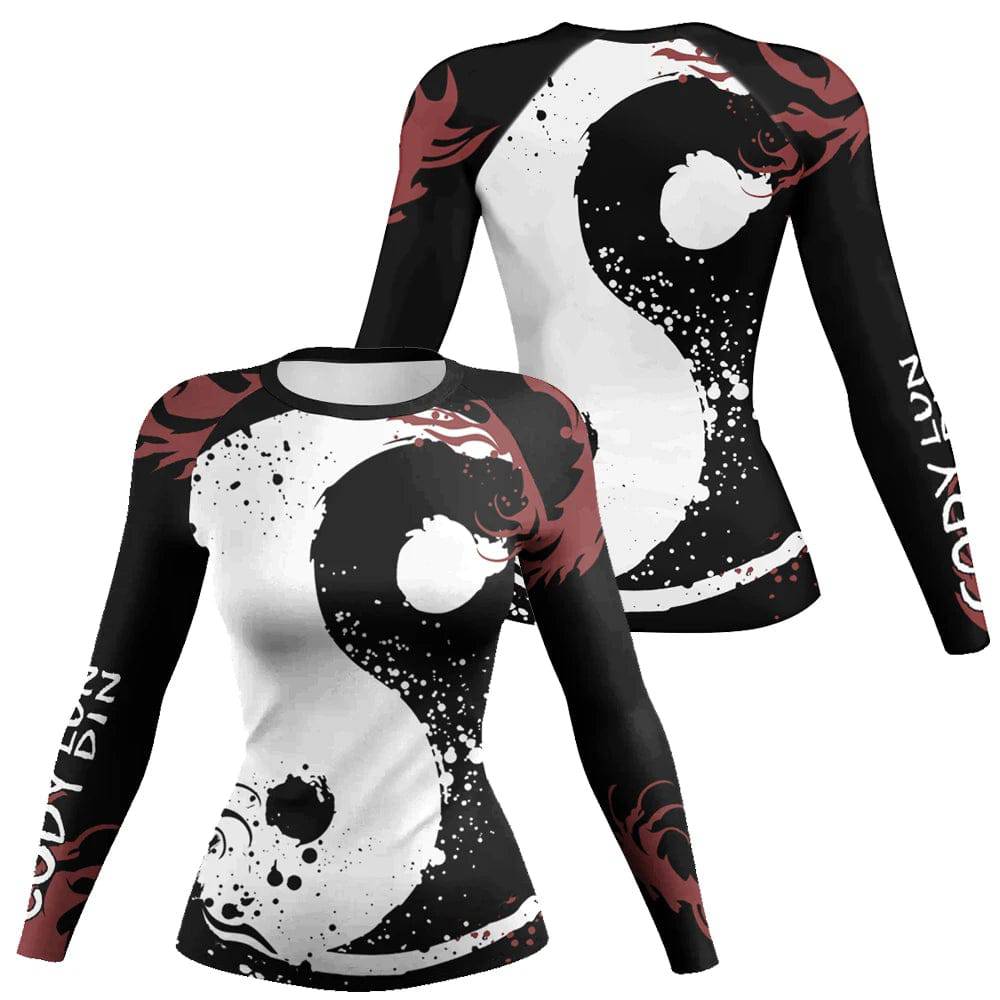 Cody Lundin MMA Grappling Rash Guard Women BJJ Training No Gi Fighting Wear Long Sleeve Tight Sublimation Gym Fitness Shirts - DiscoveringUOnline