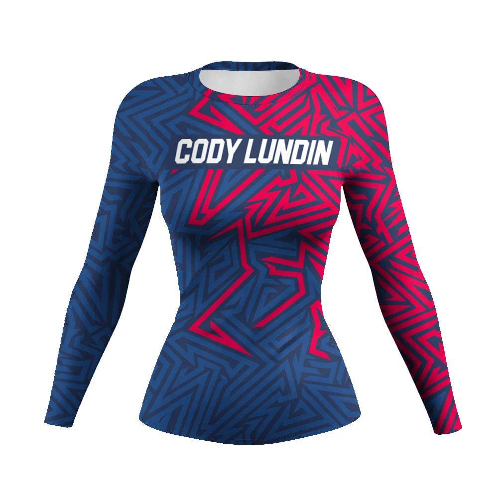 Cody Lundin MMA Grappling Rash Guard Women BJJ Training No Gi Fighting Wear Long Sleeve Tight Sublimation Gym Fitness Shirts - DiscoveringUOnline