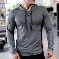 Mens Fitness Tracksuit Running Sport Hoodie Gym Joggers Hooded Outdoor Workout Athletic Clothing Muscle Training Sweatshirt Tops - DiscoveringUOnline