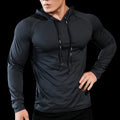 Mens Fitness Tracksuit Running Sport Hoodie Gym Joggers Hooded Outdoor Workout Athletic Clothing Muscle Training Sweatshirt Tops - DiscoveringUOnline