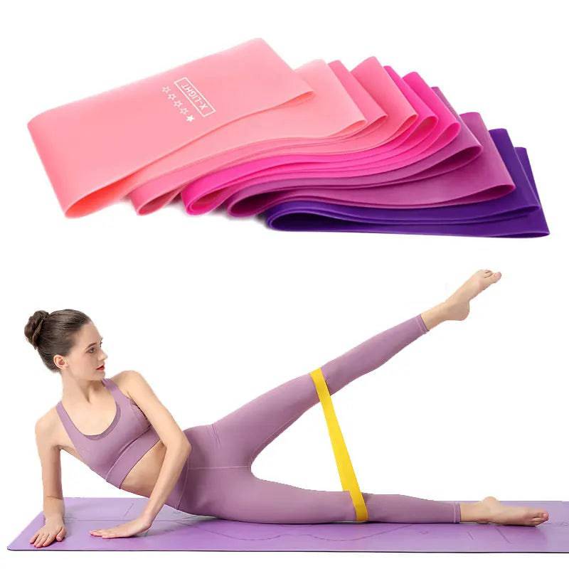 Elastic Resistance Bands Set for Yoga, Pilates, and Strength Training - 5-Pack - DiscoveringUOnline