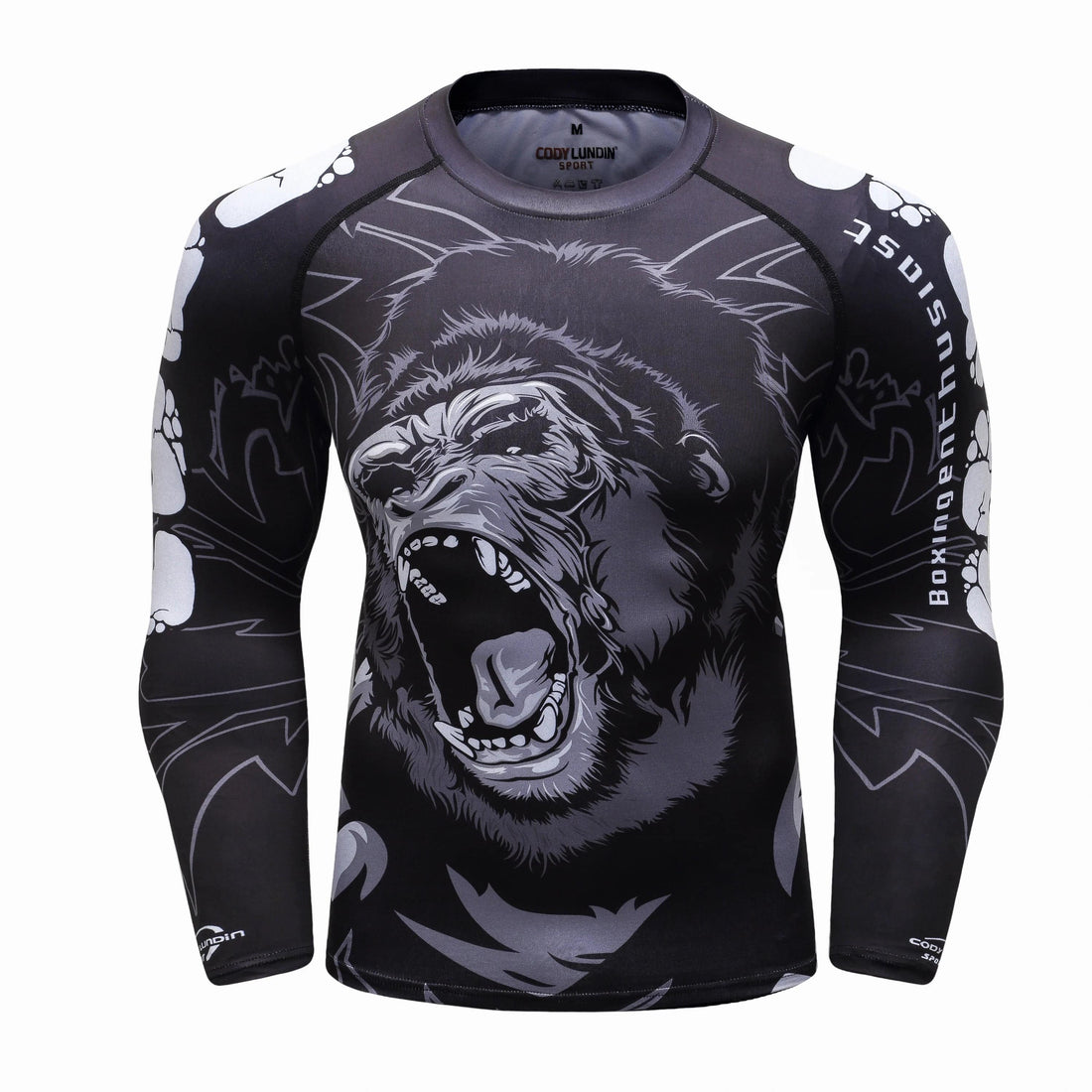 Cody Men Sportswear With Print Gorilla Men MMA Jiu jitsu No Gi Rashguard Bjj Fighting wear Athletic Tracksuit Boxing Jersey - DiscoveringUOnline