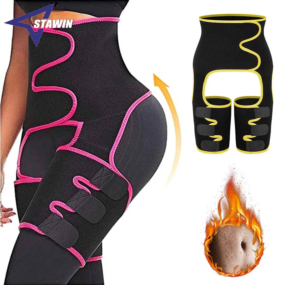 Waist Trainer for Women,3 In 1 Waist Thigh Trimmer and Weight Loss for Workout,Body Shaper Weight Loss Butt Lifter Waist Trainer - DiscoveringUOnline