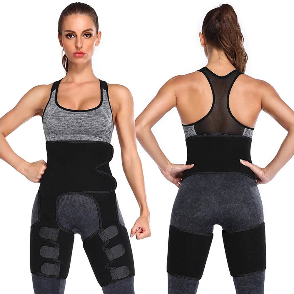 Waist Trainer for Women,3 In 1 Waist Thigh Trimmer and Weight Loss for Workout,Body Shaper Weight Loss Butt Lifter Waist Trainer - DiscoveringUOnline