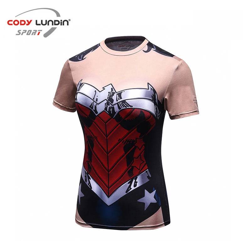 Rashguard T shirt Women MMA Compression Shirts Short Sleeve 3D Printing Sports Boxing T-shirts Bjj Rash Guard Kickboxing Jerseys - DiscoveringUOnline