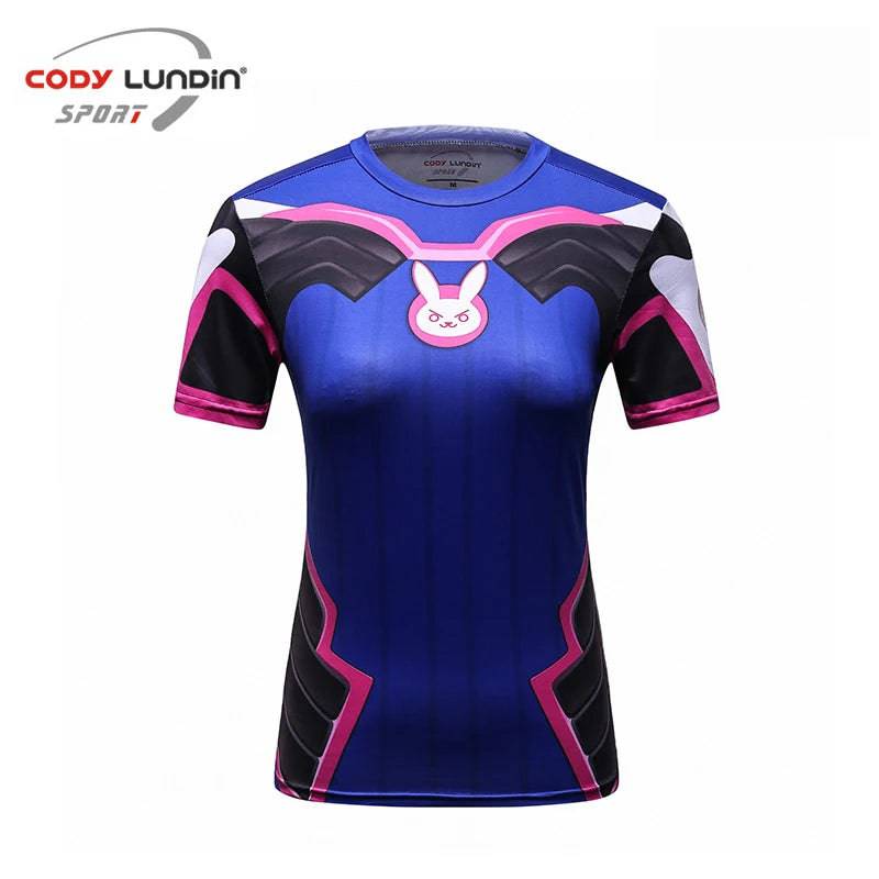 Rashguard T shirt Women MMA Compression Shirts Short Sleeve 3D Printing Sports Boxing T-shirts Bjj Rash Guard Kickboxing Jerseys - DiscoveringUOnline